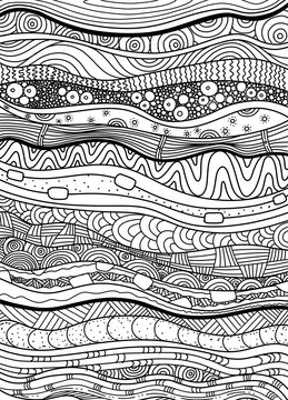 Vector pattern with zentangle background. Pattern for invitations, posters, coloring. flayers, spa, Vector illustration.