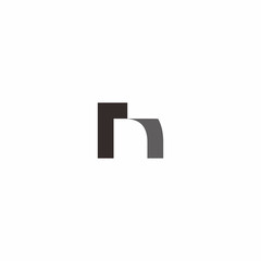 rn letter abstract logo