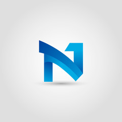 N letter logo