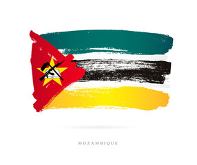 Flag of Mozambique. Abstract concept