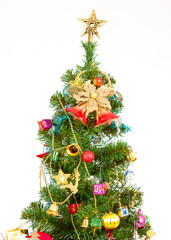 Christmas tree ornaments ,isolate on white