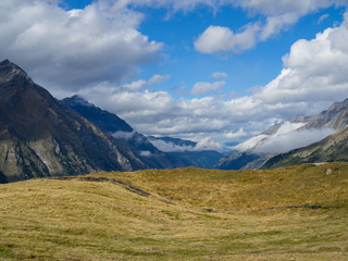 Obraz premium Mountains around Gorner Glacier, Switzerland