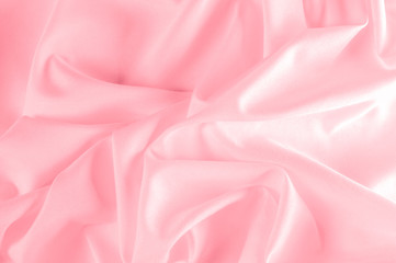 background texture. silk fabric pink. This Powder Pink Silk Woven gives an aura of a springtime romance. Its gentle tone presents a satin-like face making it smooth and luminous.