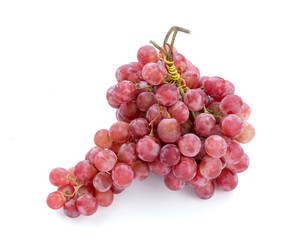 Isolated grapes on white background