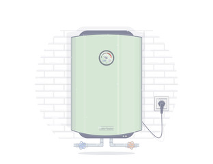 Water heater electric. Illustrations for the online store of plumbing.