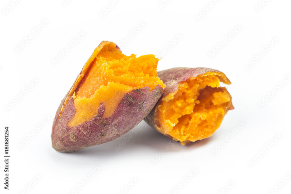 Wall mural steamed sweet potato