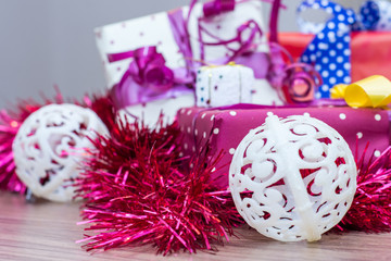 New Year 2018 and Chritmas photos for postcards and greeting cards