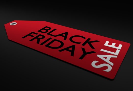 Black Friday sale 3D tag 