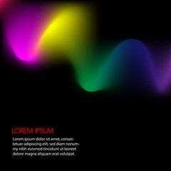 3D Wavy Background. Dynamic Effect. Abstract Vector Illustration. Design Template. Modern Pattern.