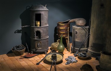 Fototapeta na wymiar Old fashioned blacksmith workshop