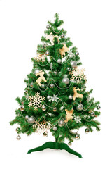 Christmas Tree isolated on white background