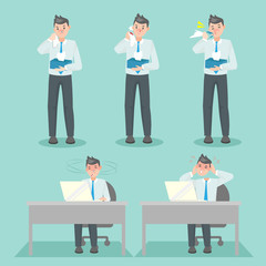 cartoon business man