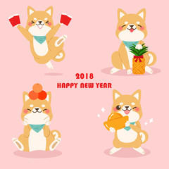 cute cartoon 2018 year