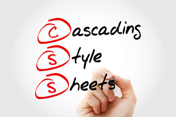 CSS - Cascading Style Sheets, technology acronym concept