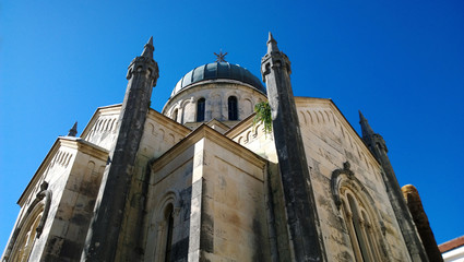 Obraz premium The Cathedral of the Archangel Michael in the old town of Herceg Novi in Montenegro
