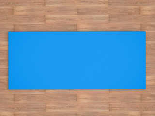 blue yoga mat