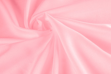 background texture. silk fabric pink. This Powder Pink Silk Woven gives an aura of a springtime romance. Its gentle tone presents a satin-like face making it smooth and luminous.