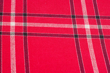  texture, pattern. Scottish tartan pattern. Red and black wool plaid print as background. Symmetric square pattern. yarn dyed flannel is brushed on both sides and perfect for button down shirts, - obrazy, fototapety, plakaty