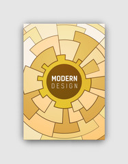 Modern Design Cover on Vector Illustration Yellow