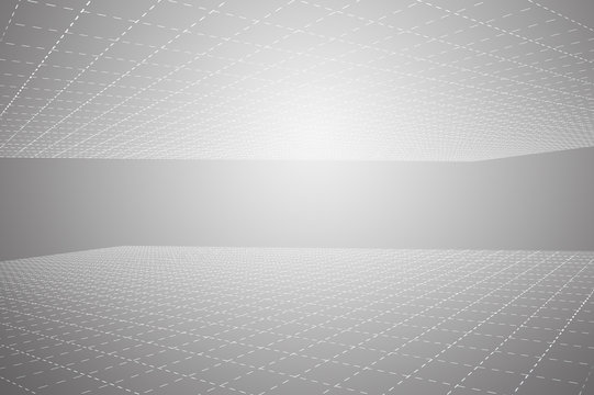 abstract grey background with grid line in stock or forex graph element, technology financial concept