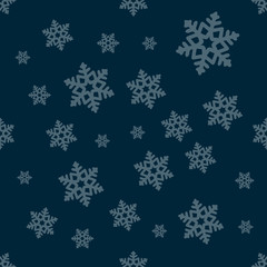 Seamless winter texture Winter background.