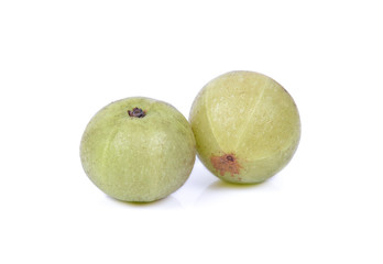 Indian gooseberry on white background