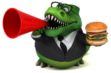 Fun Trex - 3D Illustration © Julien Tromeur