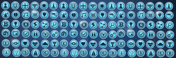 Various app icons