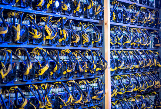 Bitcoin Cryptocurrency Mining Farm