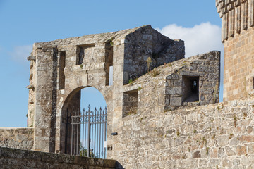 Détail de l'entrée du château de Dinan
