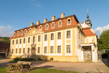 Fototapeta na wymiar Historisches Schloss in Diesbar-Seußlitz