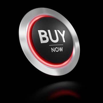 Call to Action Button, Buy Now Over Black Background