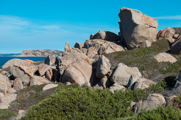 coastal landscape of Sardinia, cliff