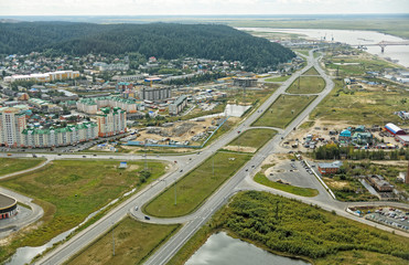 Russia,Siberia,Khanty-Mansiysk,panorama from the top