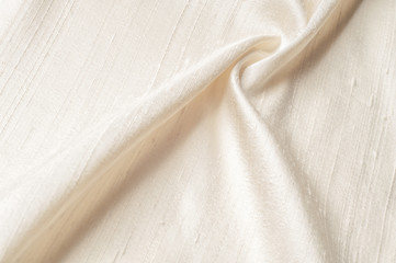 Texture background pattern. Linen fabric Light beige. Light brown linen cloth texture for the background.