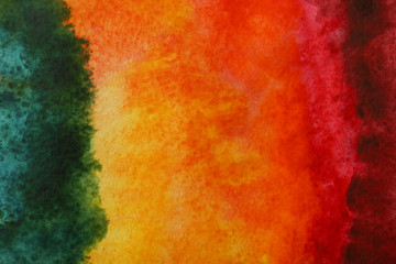 Abstract rainbow painting