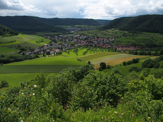 Blick vom Haarberg, Schwäbische Alb