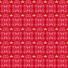 Royal red background vector
