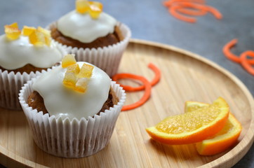 Carrot and Orange Cupcakes