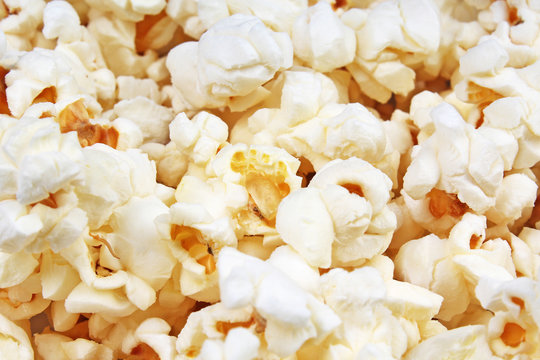 Popcorn texture. Popcorn snacks as background pattern texture.