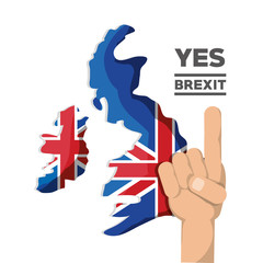 Brexit design concept