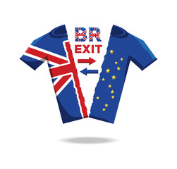 Fototapeta premium Brexit design concept