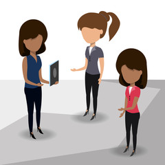 Fototapeta premium avatar businesswomen icon