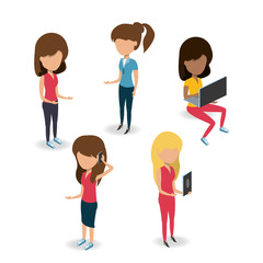 Fototapeta premium avatar women icon