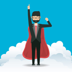 cartoon businessman design concept