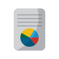 business presentation document graph circle chart diagram vector illustration