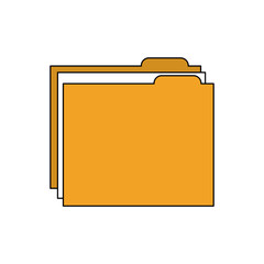 folder file document archive information vector illustration