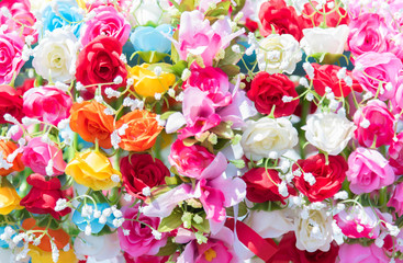 Beautiful bunch of flowers. Colorful flowers for wedding and congratulation events