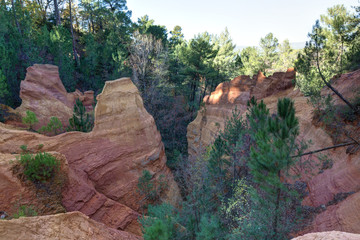Carrieres d ocre de Roussillon-Provence