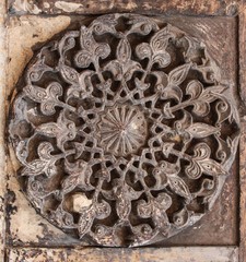 Arabian Oriental Ornamental carvings / An Islamic art of Arabian Oriental decorative ornamental carvings on a wall